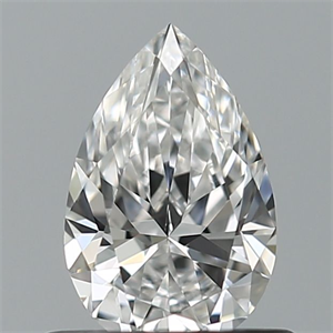Picture of Natural Diamond 0.51 Carats, Pear with  Cut, E Color, VVS1 Clarity and Certified by GIA
