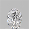 Natural Diamond 0.50 Carats, Oval with  Cut, D Color, VS2 Clarity and Certified by GIA