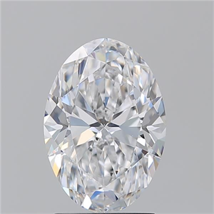 Picture of Natural Diamond 2.20 Carats, Oval with  Cut, D Color, SI1 Clarity and Certified by GIA