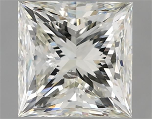 Picture of Natural Diamond 2.01 Carats, Princess with  Cut, I Color, SI2 Clarity and Certified by IGI