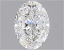 Natural Diamond 2.01 Carats, Oval with  Cut, E Color, SI1 Clarity and Certified by GIA
