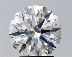 Picture of Natural Diamond 2.60 Carats, Round with Excellent Cut, F Color, IF Clarity and Certified by GIA