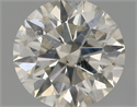 Natural Diamond 0.90 Carats, Round with Excellent Cut, J Color, SI2 Clarity and Certified by IGI