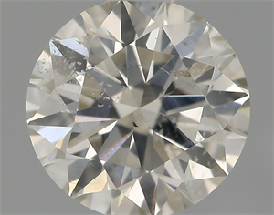 Picture of Natural Diamond 0.90 Carats, Round with Excellent Cut, J Color, SI2 Clarity and Certified by IGI