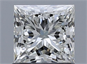 Diamante Natural 0.90 quilates, Princesa , Color I, claridad VVS1 y certificado GIA