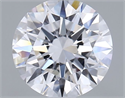 Lab Grown Diamond 1.10 Carats, Round with Excellent Cut, D Color, VVS2 Clarity and Certified by IGI