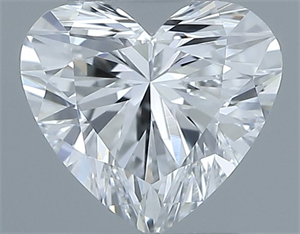 Picture of Natural Diamond 0.30 Carats, Heart with  Cut, E Color, VVS2 Clarity and Certified by GIA