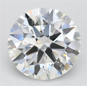 Picture of Lab Grown Diamond 3.06 Carats, Round with Ideal Cut, D Color, VVS1 Clarity and Certified by IGI