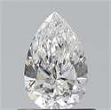 Natural Diamond 0.60 Carats, Pear with  Cut, E Color, VS2 Clarity and Certified by GIA