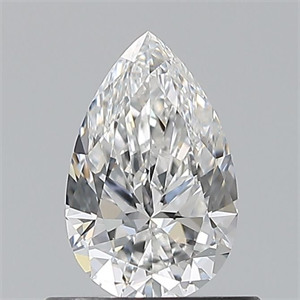 Picture of Natural Diamond 0.60 Carats, Pear with  Cut, E Color, VS2 Clarity and Certified by GIA