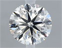 Natural Diamond 0.71 Carats, Round with Very Good Cut, H Color, SI1 Clarity and Certified by GIA