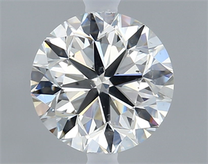 Picture of Natural Diamond 0.71 Carats, Round with Very Good Cut, H Color, SI1 Clarity and Certified by GIA