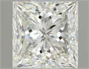 Natural Diamond 0.51 Carats, Princess with  Cut, H Color, VVS1 Clarity and Certified by GIA