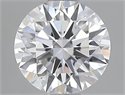 Lab Grown Diamond 1.09 Carats, Round with Excellent Cut, D Color, VVS2 Clarity and Certified by IGI