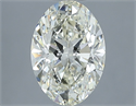 Natural Diamond 2.52 Carats, Oval with  Cut, L Color, SI2 Clarity and Certified by IGI