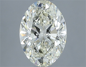 Picture of Natural Diamond 2.52 Carats, Oval with  Cut, L Color, SI2 Clarity and Certified by IGI