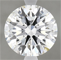 Lab Grown Diamond 3.07 Carats, Round with Ideal Cut, E Color, VVS2 Clarity and Certified by IGI