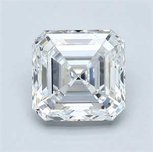 Picture of Natural Diamond 1.53 Carats, Asscher with  Cut, E Color, VS2 Clarity and Certified by GIA