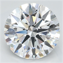 Lab Grown Diamond 3.49 Carats, Round with Excellent Cut, D Color, VVS1 Clarity and Certified by GIA