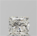 Natural Diamond 0.60 Carats, Princess with  Cut, I Color, VVS2 Clarity and Certified by GIA