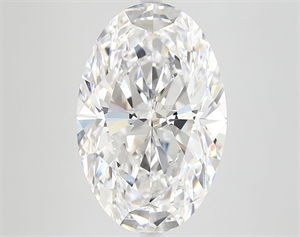 Picture of Natural Diamond 5.07 Carats, Oval with  Cut, D Color, FL Clarity and Certified by GIA