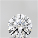 Lab Grown Diamond 1.05 Carats, Round with Ideal Cut, D Color, VVS2 Clarity and Certified by IGI
