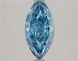 Picture of Lab Grown Diamond 1.51 Carats, Marquise with  Cut, Fancy Vivid Blue Color, VS1 Clarity and Certified by IGI