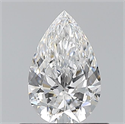 Natural Diamond 0.60 Carats, Pear with  Cut, D Color, VS1 Clarity and Certified by GIA