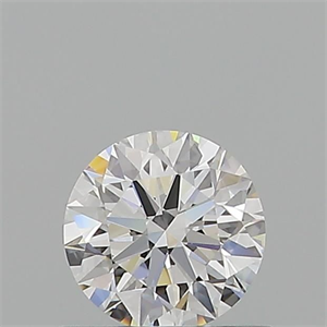 Foto Diamante Natural 0.61 quilates, Redondo , Color D, claridad IF y certificado GIA de