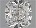Natural Diamond 0.63 Carats, Cushion with  Cut, G Color, SI1 Clarity and Certified by GIA