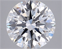 Lab Grown Diamond 2.52 Carats, Round with Excellent Cut, D Color, VVS2 Clarity and Certified by GIA