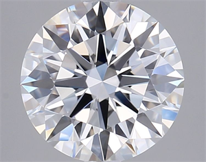 Picture of Lab Grown Diamond 2.52 Carats, Round with Excellent Cut, D Color, VVS2 Clarity and Certified by GIA