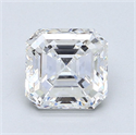 Natural Diamond 2.51 Carats, Asscher with  Cut, E Color, VS1 Clarity and Certified by GIA