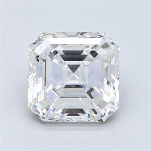 Picture of Natural Diamond 2.51 Carats, Asscher with  Cut, E Color, VS1 Clarity and Certified by GIA