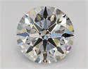 Lab Grown Diamond 2.04 Carats, Round with Ideal Cut, E Color, IF Clarity and Certified by IGI