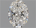 Diamante Natural 0.61 quilates, Ovalado , Color F, claridad I1 y certificado GIA