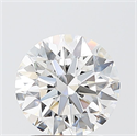 Del inventario de diamantes de laboratorio, 2.10 quilates, Redondo , Color E, claridad VVS2 y certificado IGI