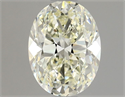 Natural Diamond 0.90 Carats, Oval with  Cut, L Color, VVS1 Clarity and Certified by GIA