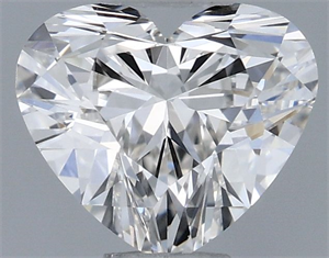 Picture of Natural Diamond 0.53 Carats, Heart with  Cut, H Color, VVS1 Clarity and Certified by GIA