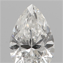 Natural Diamond 0.18 Carats, Pear with  Cut, F Color, SI1 Clarity and Certified by IGI