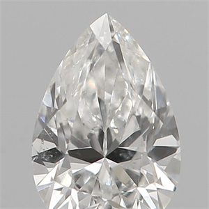 Picture of Natural Diamond 0.18 Carats, Pear with  Cut, F Color, SI1 Clarity and Certified by IGI