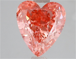 Picture of Lab Grown Diamond 3.02 Carats, Heart with  Cut, Fancy Vivid Pink Color, VS1 Clarity and Certified by IGI