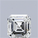 Diamante Natural 1.05 quilates, Asscher , Color K, claridad VVS1 y certificado GIA