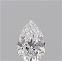 Natural Diamond 0.50 Carats, Pear with  Cut, D Color, VS1 Clarity and Certified by GIA