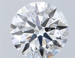 Picture of Natural Diamond 0.55 Carats, Round with Very Good Cut, E Color, SI1 Clarity and Certified by GIA