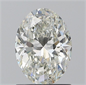 Natural Diamond 1.19 Carats, Oval with  Cut, I Color, SI2 Clarity and Certified by GIA