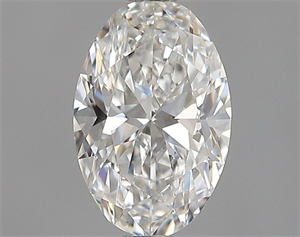 Foto Diamante Natural 0.42 quilates, Ovalado , Color F, claridad SI1 y certificado GIA de