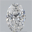Natural Diamond 0.70 Carats, Oval with  Cut, E Color, VS2 Clarity and Certified by GIA