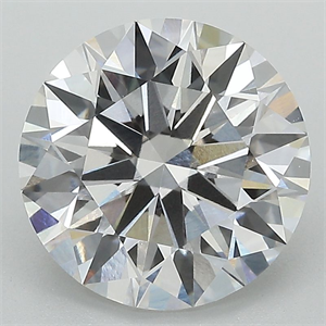 Picture of Lab Grown Diamond 4.08 Carats, Round with Ideal Cut, F Color, VVS2 Clarity and Certified by IGI
