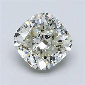 Picture of Natural Diamond 1.34 Carats, Cushion with  Cut, L Color, SI2 Clarity and Certified by GIA